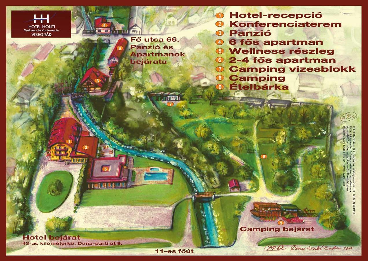 וישגרד Hotel Honti Wellness Es Konferencia Szalloda מראה חיצוני תמונה